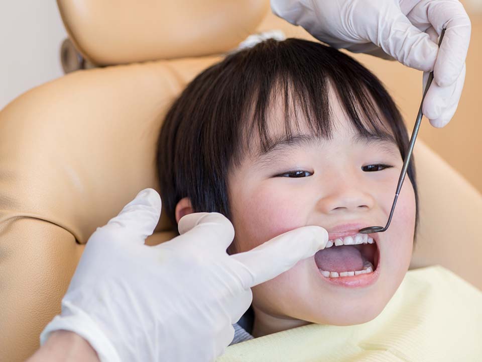 小児歯科の専門医が在籍　0歳児からの健診が可能