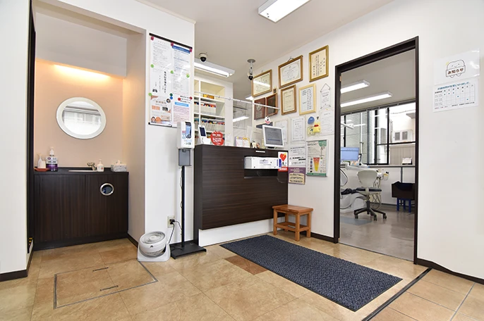 杖や車いすでチェアサイドまで行ける